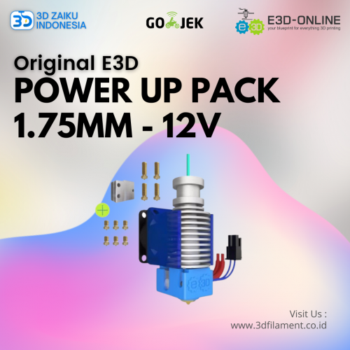 Original E3D V6 All-Metal HotEnd PowerUp Pack 1.75mm 0.4mm 12V from UK